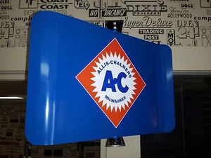 ALLIS CHALMERS AC CLÁSICO TRACTOR NOSTÁLGICO SPINNING LETRERO PUBLICITARIO 2 LADOS - Imagen 1 de 2