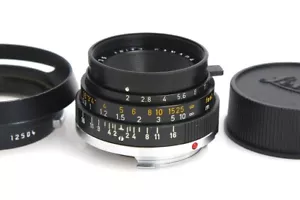 【Exc++】Leica Summicron-M 35mm F2 2nd Gen 6-Element Black Rare Classic From JP - Picture 1 of 6