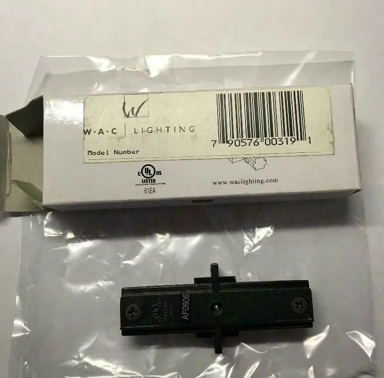 Conector de callejón sin salida WAC Lighting HI-DEC-BK H negro NUEVO Foto 1 de 1