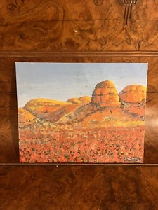 Original Oil Painting - June Skultety - Landscape 1990 “Kata Tjuta” Aboriginal - Picture 1 of 5