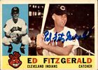 Ed Fitzgerald Signed 1960 Topps #423 Autographed Indians 75419