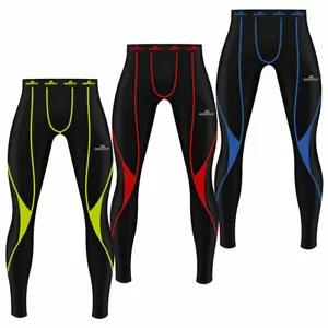 Mens Gym Tights Base Layer Weightlifting Compression Trousers Running Yoga S-XXL - Picture 1 of 9