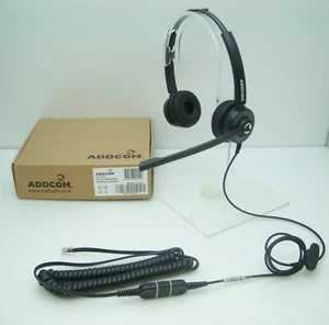 ADD55-01 Headset for Avaya Mitel Polycom Nortel Toshiba Hybrex Aspire Aastra NEC - Zdjęcie 1 z 1