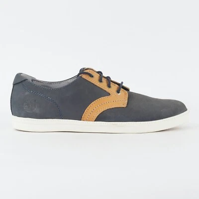 Mens Timberland EK Newmarket Oxford 6531R Navy Leather Lace Low Top Casual Shoes - Image 1 of 4