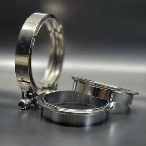3.5" V-Band Flange & Male/Female Kit for Turbo Exhaust  304 Stainless Steel - Bild 1 von 3