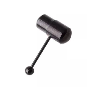 Anillo de Lengua Vibrador Acero Inoxidable Punk Barra de Lengua Cuerpo Piercing Negro - Imagen 1 de 2