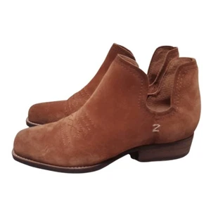 NEW Zodiac Women's Agatha Suede Ankle Booties Western Square Toe Size 5.5 - Picture 1 of 7