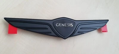 OEM 86300-T1KA0 Front Matt Black Wing Genesis Emblem for Genesis G80 RG3 2024~26 - Imagem 1 de 4