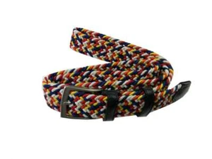 Nuovi arrivi cintura uomo intrecciata multicolor italia moda mista pelle corda - Imagen 1 de 2