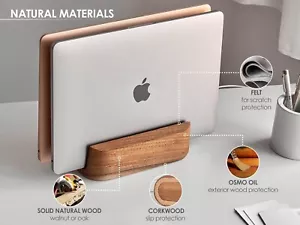 Wooden Laptop Stand Holder – Comfortable Desk Organizer for Home & Office - Picture 1 of 5