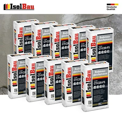 Bodenausgleichsmasse 2-20mm Ausgleichsmasse 10 x 25kg Selbstnivellierende C20 - Bild 1 von 4