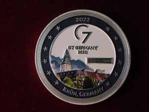 President Joe Biden 2022 G7 SUMMIT Challenge Coin -Krun Germany (Schloss Elmau) - Picture 1 of 5