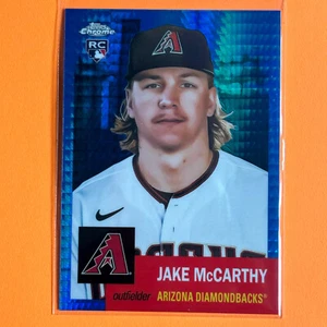 2022 Topps Chrome Platinum 351 Jake McCarthy RC Blue Prism Refractor Refractor - Picture 1 of 2
