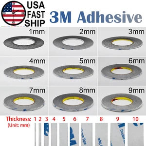 3M 9448A Double Sided Tape Black Adhesive (54-Yards / 50m) For Cell Phone Repair - Picture 1 of 21