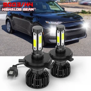 For 2020 2021-2023 Kia Soul LED Headlight Kit H4 9003 6000K White High/Low Bulbs - Picture 1 of 14