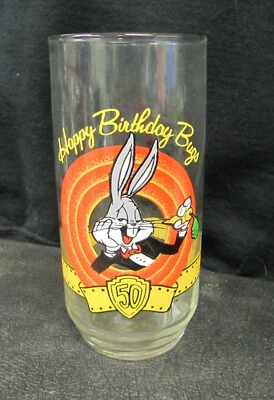 Looney Toons 50 岁生日快乐虫玻璃复古 — 第 1/2 张图片