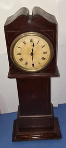 Antique 1890s Miniature Folk Art Grandfather Clock Working H.A.C. Mechanical - Picture 1 of 14