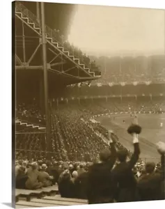 Memorabilia de béisbol coleccionable del Yankee Stadium 1923 16 x 20 lienzo primer día - Imagen 1 de 2