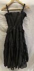 Oh Hey Girl Long Black Dress 14" Pit to Pit RE98
