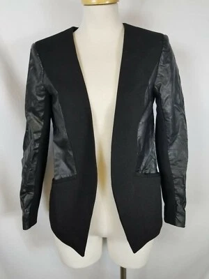 Chaqueta Suite Mujer H&M Negra Talla 8 Moda Multi-Tela Sin Botones Foto 1 de 4
