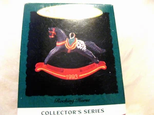 1993 Vintage Hallmark MINIATURE ROCKING HORSE #6 SERIES NEW Box Scratched Back - Picture 1 of 1