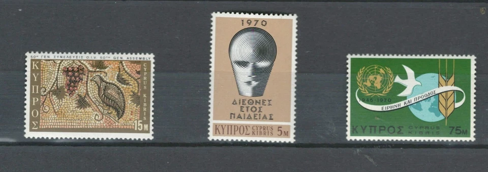 LOTE DE SELOS COMEMORATIVOS MNH DA COMUNIDADE BRITÂNICA CHIPRE EUROPA (CYP 433) - Imagem 1 de 1