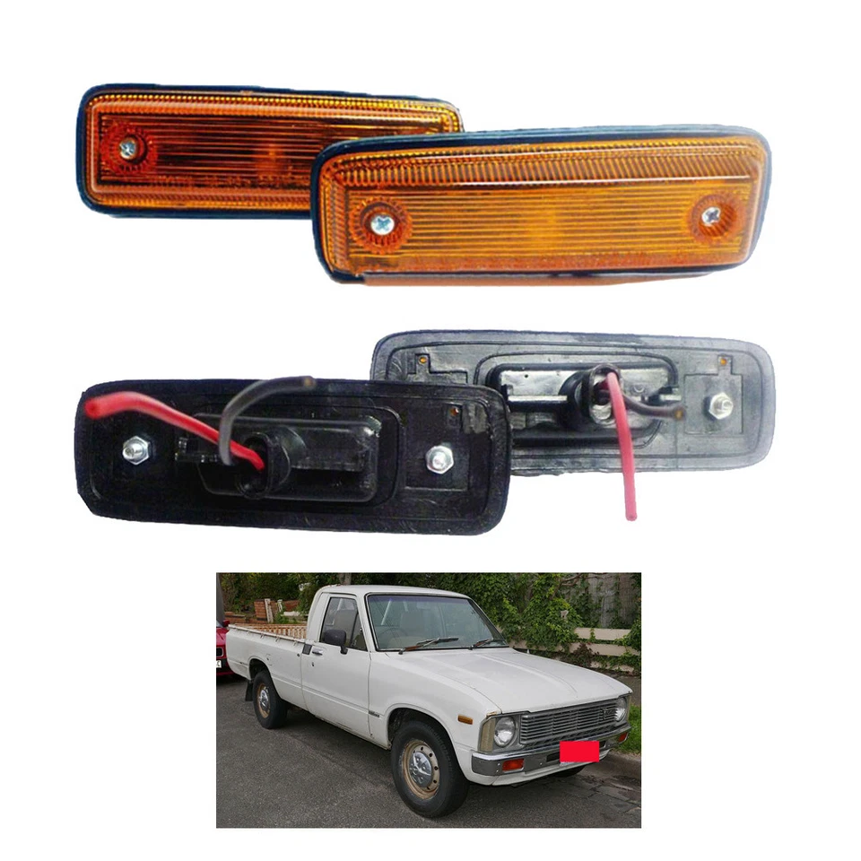 侧标记灯 LH/RH 适用于丰田 Hilux RN30 40 LN 30 40 拾音器 1979 - 1983 — 第 1/4 张图片