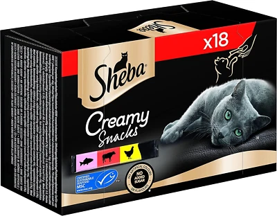 Sheba Katzensnacks Creamy Snacks Katzenleckerli Sticks Katzenfutter 18 x 12 g - Bild 1 von 4