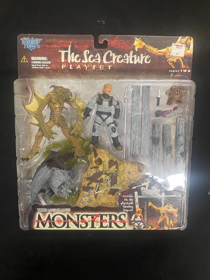 McFarlane Toys Monsters Series 2 海洋生物可动人偶玩具套装 — 第 1/1 张图片