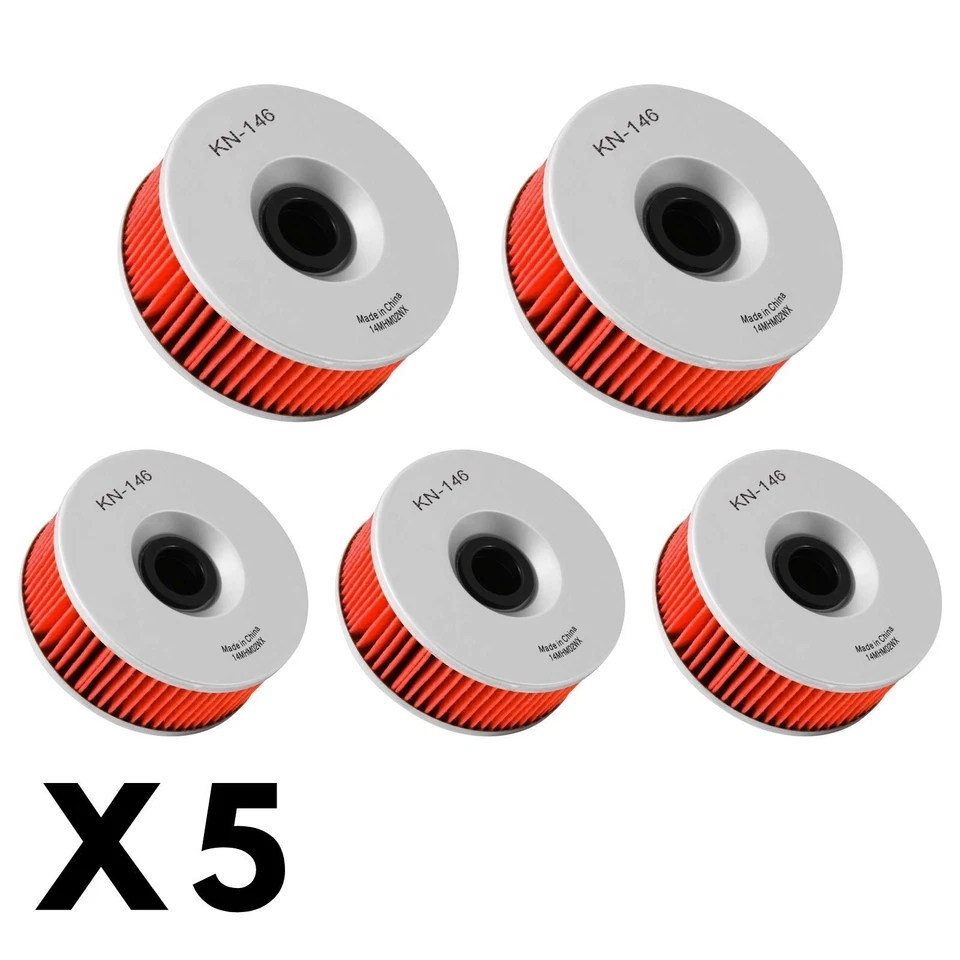 5 Pack K&N Oil Filter for Yamaha XVZ12 Venture Royale 1983-1985 - Image 1 of 1
