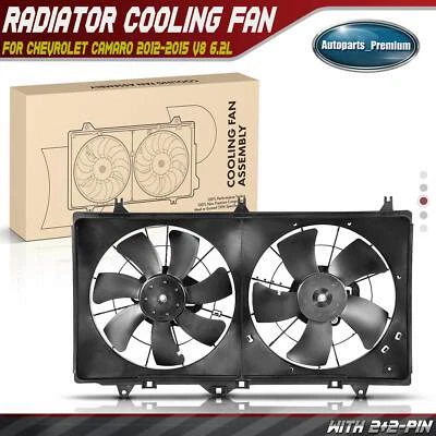 Radiator Cooling Fan Assembly for Chevrolet Camaro 2012 2013 2014 2015 V8 6.2L - Image 1 of 4