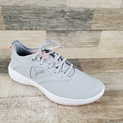 Puma Ignite Malibu Womens Golf Shoes Sz 7 Running Gray White Lace-Up Sneakers - Image 1 of 4