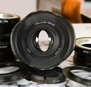 Helios 44M 58mm f/2 Cine Mod M42 Lens Swirly Bokeh for Sony E USSR - Picture 1 of 34