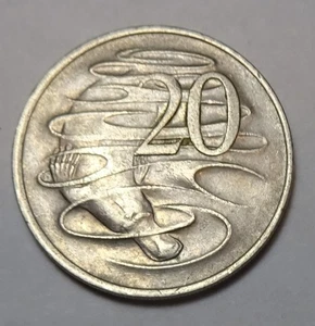 1970 Australia 20 cents coin, platypus - Picture 1 of 2