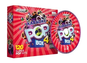 Zoom Karaoke Pop Box 4 Party Pack - 6 CD+G Box Set - 120 Songs - Imagen 1 de 1