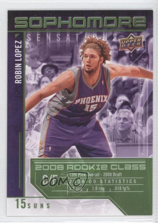 2009-10 Upper Deck Sophomore Sensations Robin Lopez #SS-RL - Image 1 of 2