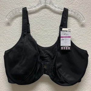 Sujetador con aros Playtex Secrets cierre frontal sin pinchazos Dreamwire negro talla 46G nuevo con etiquetas - Imagen 1 de 5