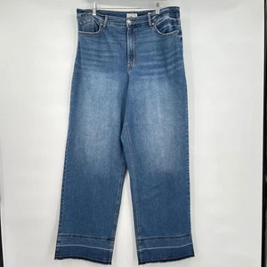 Women's Sofia Vergara Diana Super Hi-Rise Palazzo Blue Jeans 16 - Picture 1 of 5