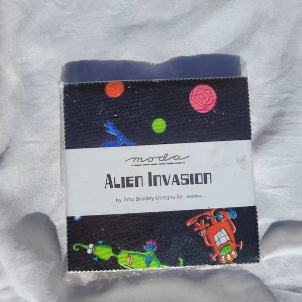 Moda Alien Invasion Charm Pack Amy Bradley Designs 5 Inch - Image 1 of 1