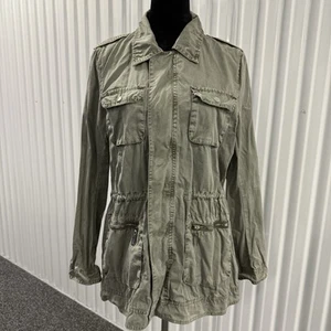 Rino & Pelle Women’s Army Green Cotton Utility Jacket Size Small - Picture 1 of 6
