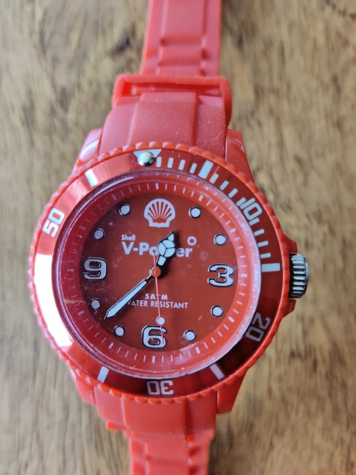 Shell V- Power Armbanduhr, rot, - Bild 1 von 3