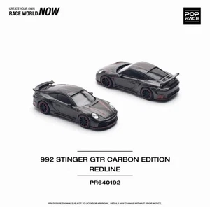 Pop Race 1:64 Porsche 992 Stinger GTR Carbon Black #192 - Picture 1 of 5
