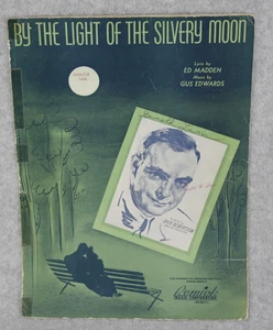 VTG By The Light Of The Silvery Moon Sheet Music Piano Vocals Madden Edwards - Picture 1 of 3