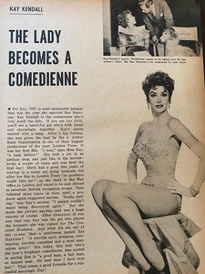 Kay Kendall, ganzseitiges Vintage Pinup, aa - Bild 1 von 1