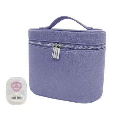 Bolsa de Maquillaje Estuche de Tocador Cosmético - Artículos de Aseo Portátil de Cuero con Div... Foto 1 de 4