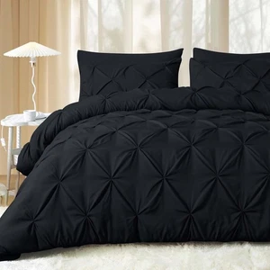 Queen Comforter Set 7 Pieces - Bed in a Bag Queen for All Season, Pintuck Bed... - Picture 1 of 7