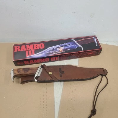 RAMBO III фиксированное лезвие Gil Hibben официально лицензированный нож для выживания - Изображение 1 из 4