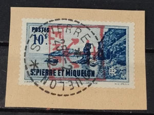 Local France 1944 Liberation overprint St. Pierre & Miquelon used - Picture 1 of 1