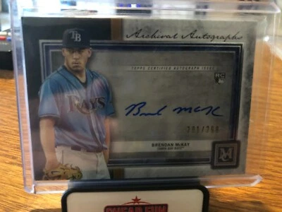 Brendan Mckay Rookie Rc Topps Museum Archival Autograph /299 Rays - Image 1 of 3