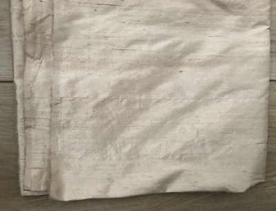 Tejido texturizado seda cruda natural tostado 2 yardas + 13" 44" ancho Foto 1 de 4